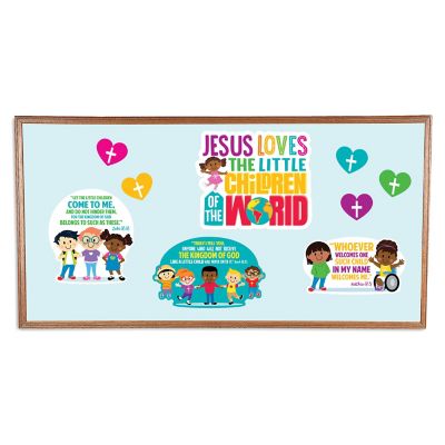 Jesus Sunday school decorations Bulletin Board kit