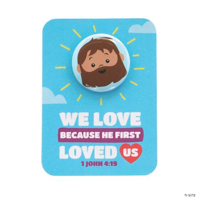 Jesus Loves Mini Buttons kids