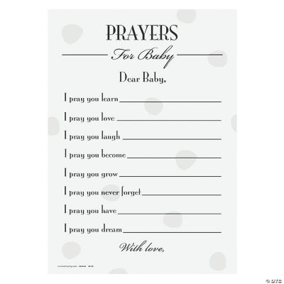 Prayers for Baby Cards | Oriental Trading