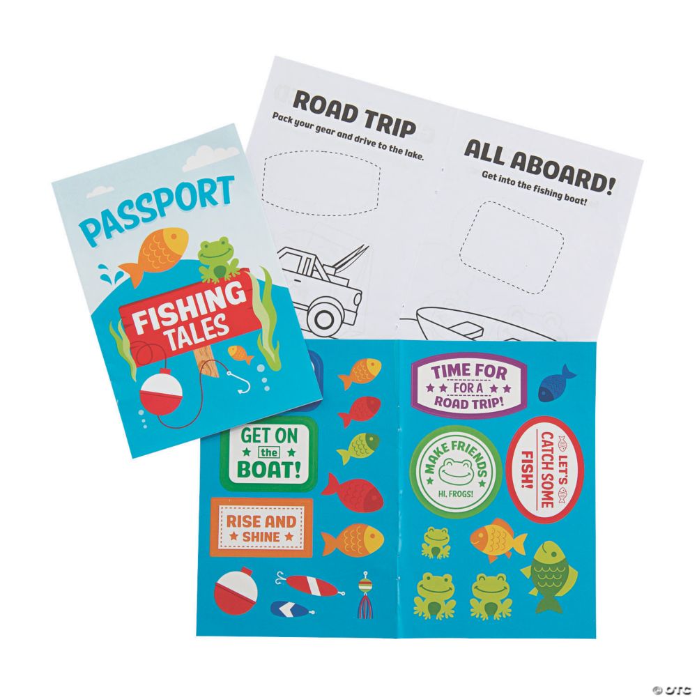 Fishing Tales Sticker Books - 12 Pc.
