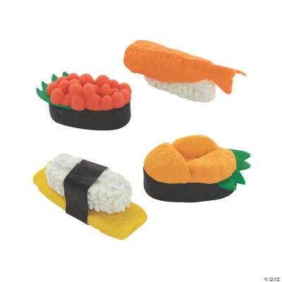 Sushi Erasers 24 Pc. Oriental Trading