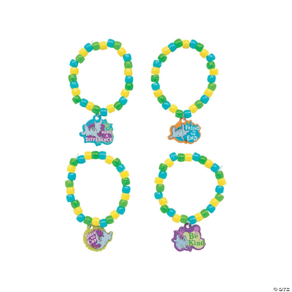 12 Pc 14" Dr. Seuss™ Horton Hears a Who™ Kindness Bracelet Craft Kit