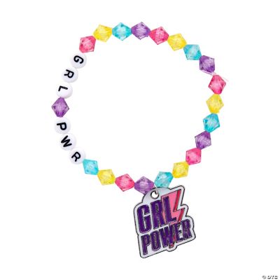 Girl Power Beaded Bracelet Craft Kit Makes 12 Discontinued