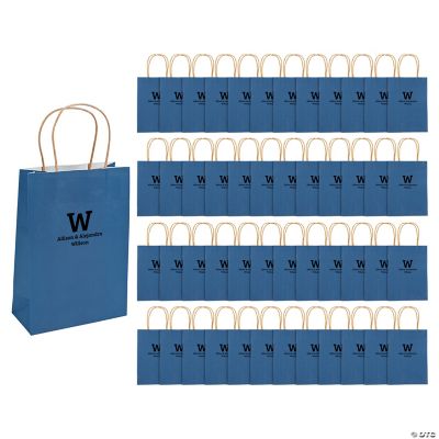 navy blue gift bags