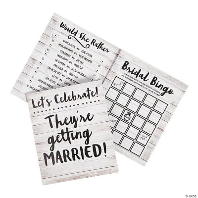 Bridal Shower 3Game Pack for 24 Oriental Trading