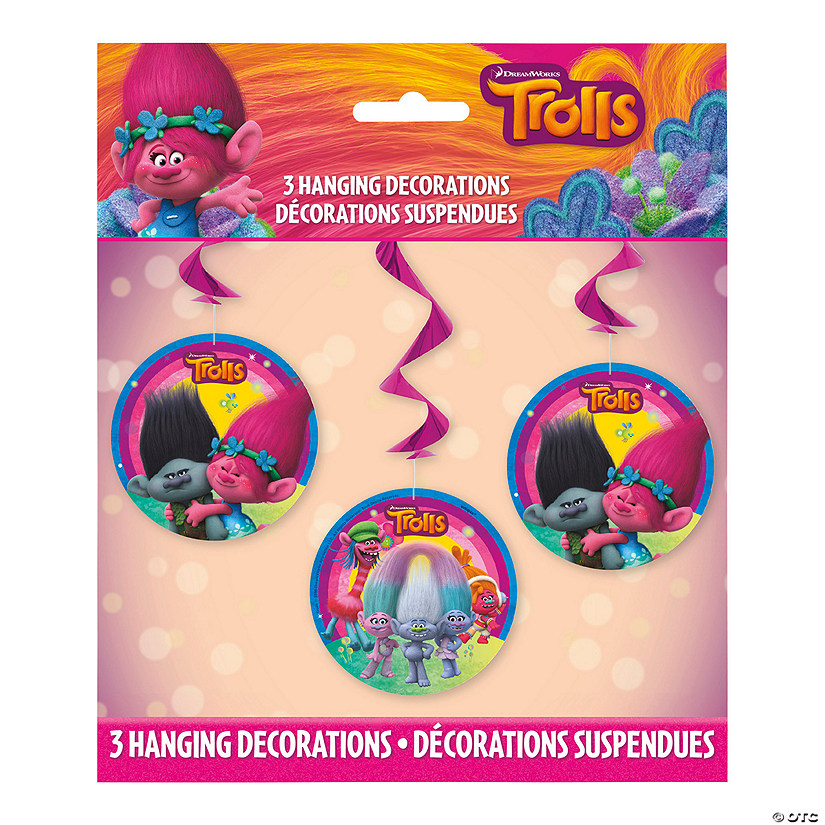 TROLLS WORLD TOUR Set of 10 Hanging Figures Details about   Christmas Tree Decorations 