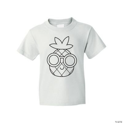 Color Your Own Pineapple Youth T-Shirt
