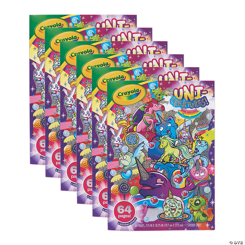 Crayola Uni-Creatures! Coloring Book, Pack of 6 | Oriental Trading