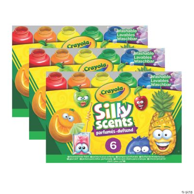 Crayola Silly Scents Washable Paints, Sweet Scents, 6 Count Oriental