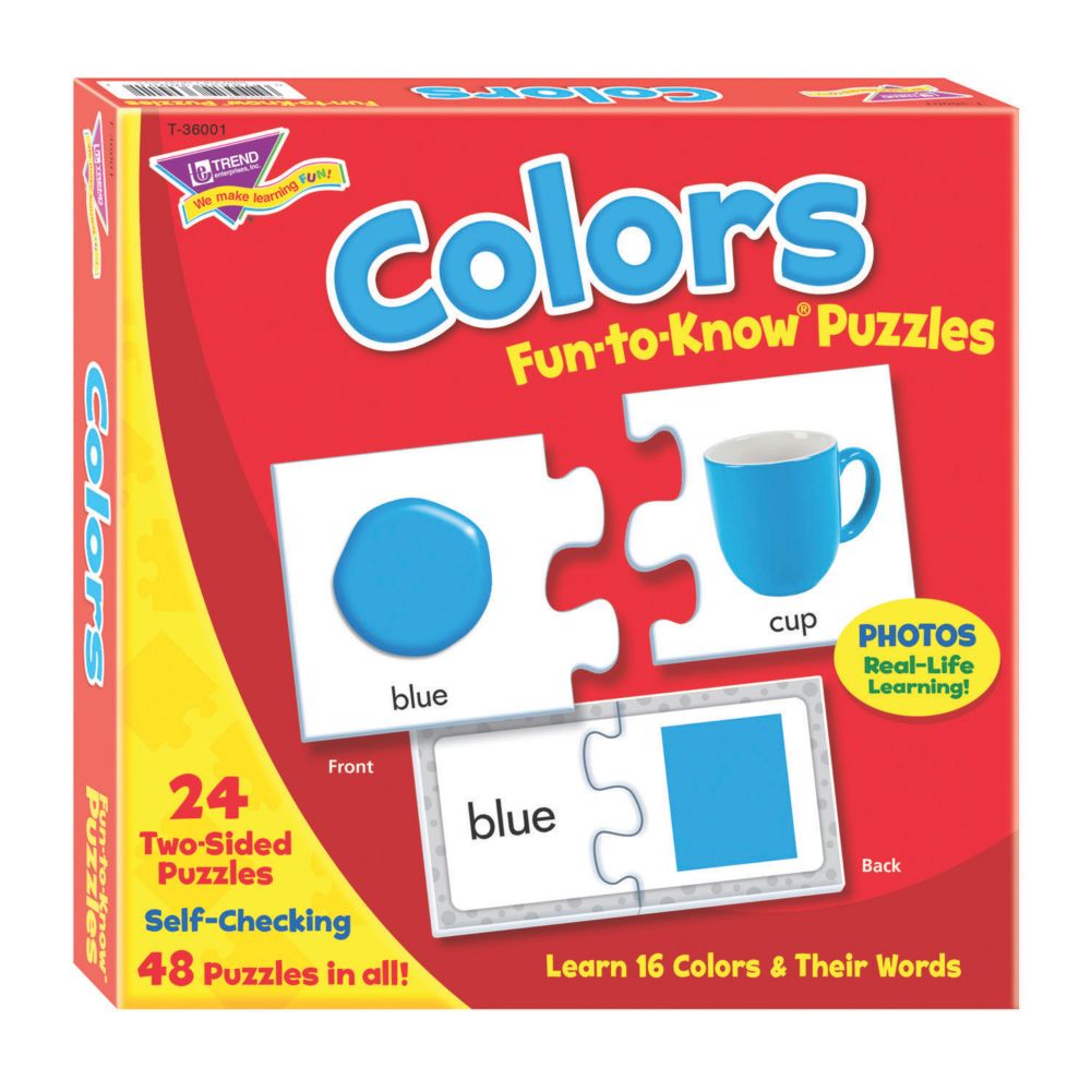 Colors Fun-to-Know® Jigsaw Puzzles From MindWare