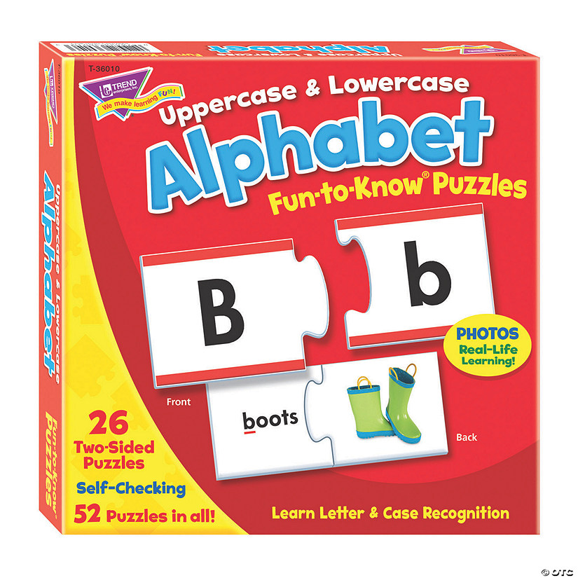 Childrens 52 Piece Learn The Alphabet Educational Alphabet Puzzle Kids Jigsaw 