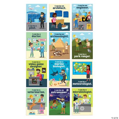 STEAM Career Posters 12 Pc. Oriental Trading