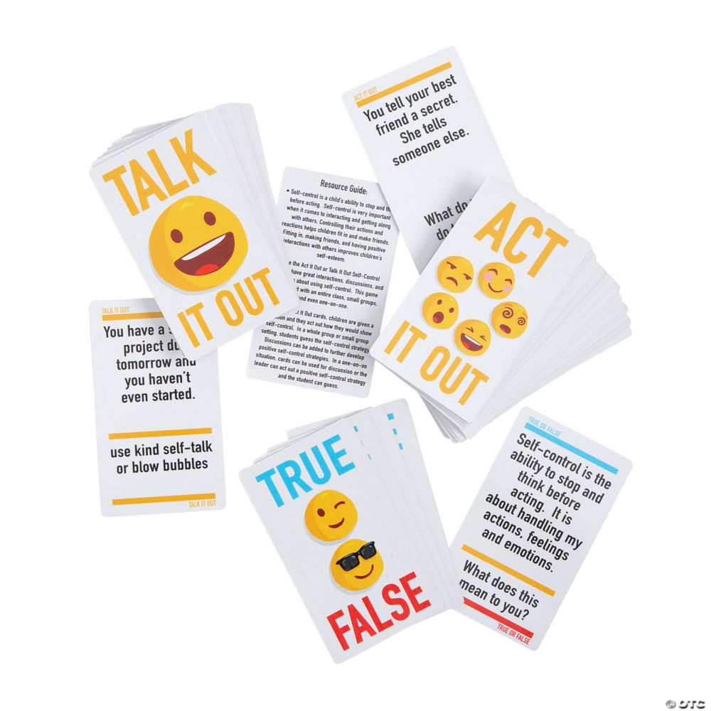 40 Pc Act It Out Coping Skills Game