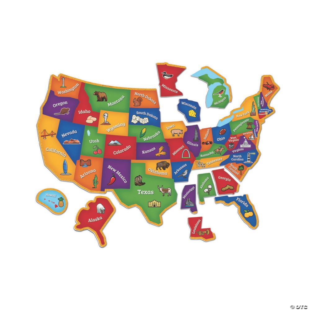 Learning Resources®: Magnetic U.S. Map Jigsaw Puzzle, 44 Pieces From MindWare