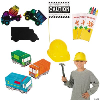 Cool Construction Craft Asst - Activities for Kids & Adults - 72 Pieces