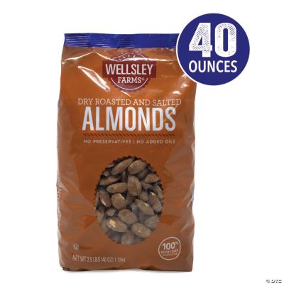 Roasted and Salted Almonds, 2.5 lb
