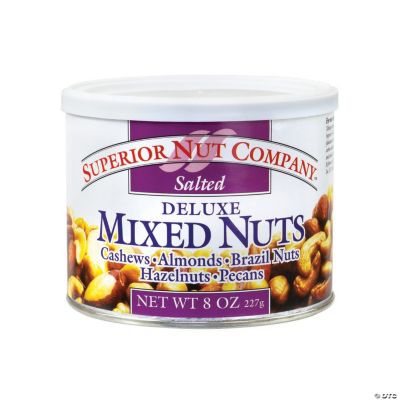 Superior Nut Salted Deluxe Mixed Nuts, 8 oz, 12 Count