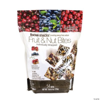 Focus Snacks Fruit & Nut Bites, 54 Piece Pouch Oriental Trading