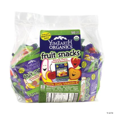 Organic Fruit Snacks Snack Packs, 50 Count Oriental Trading