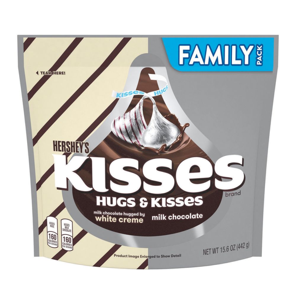 HERSHEYS KISSES and HUGS Chocolate Candy Assortment, 15.6 oz, 3 Pack From MindWare