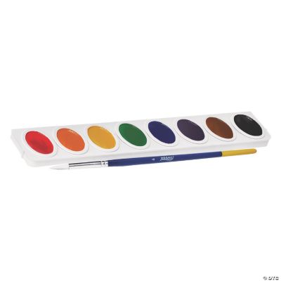 8-Color Watercolor Paint Tray - Set of 1 | Oriental Trading