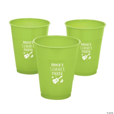 Personalized Fiesta Plastic Cups 40 Ct Oriental Trading