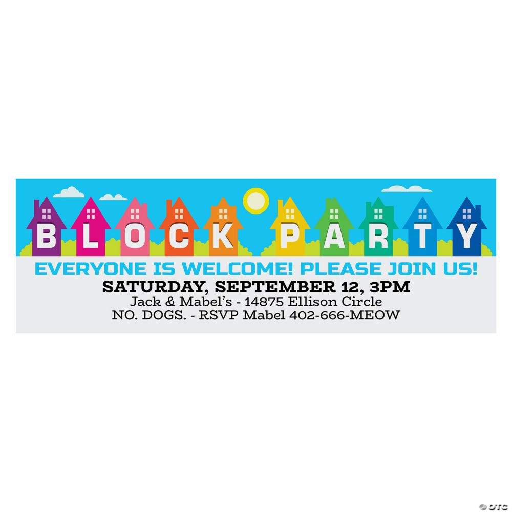 Block Party Custom Banner - Medium