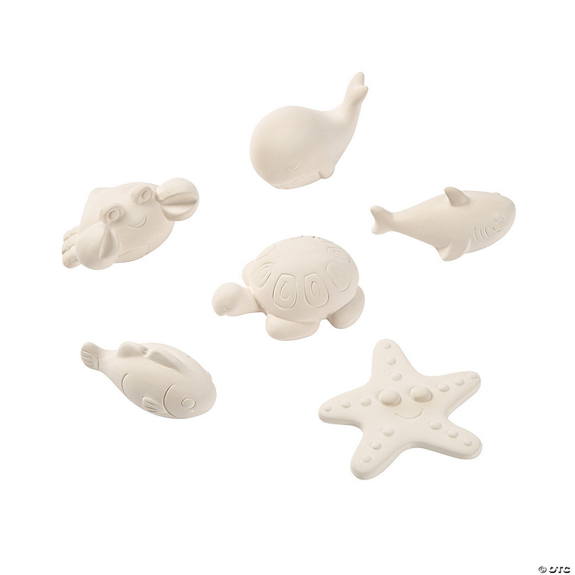 DIY Ceramic Mini Under the Sea Animals - 12 Pc.