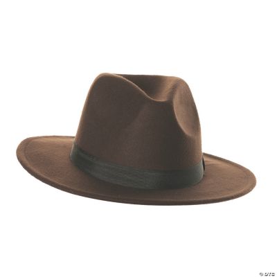 Adult Brown Fedora Hat Oriental Trading