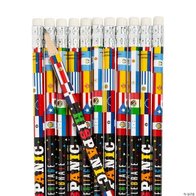 Hispanic Heritage Month Pencils 24 Pc. Oriental Trading