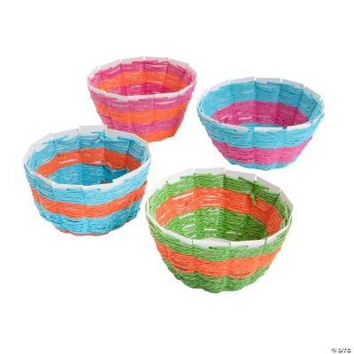FREEBLOSS 12 Set Basket Weaving Kit Introductory Sewing for Beginners,  Creative Woven Bowl Suitable for Kids Arts and Crafts Projects with Video