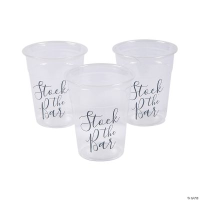 Bulk 50 Ct. Stock the Bar Clear Plastic Cups