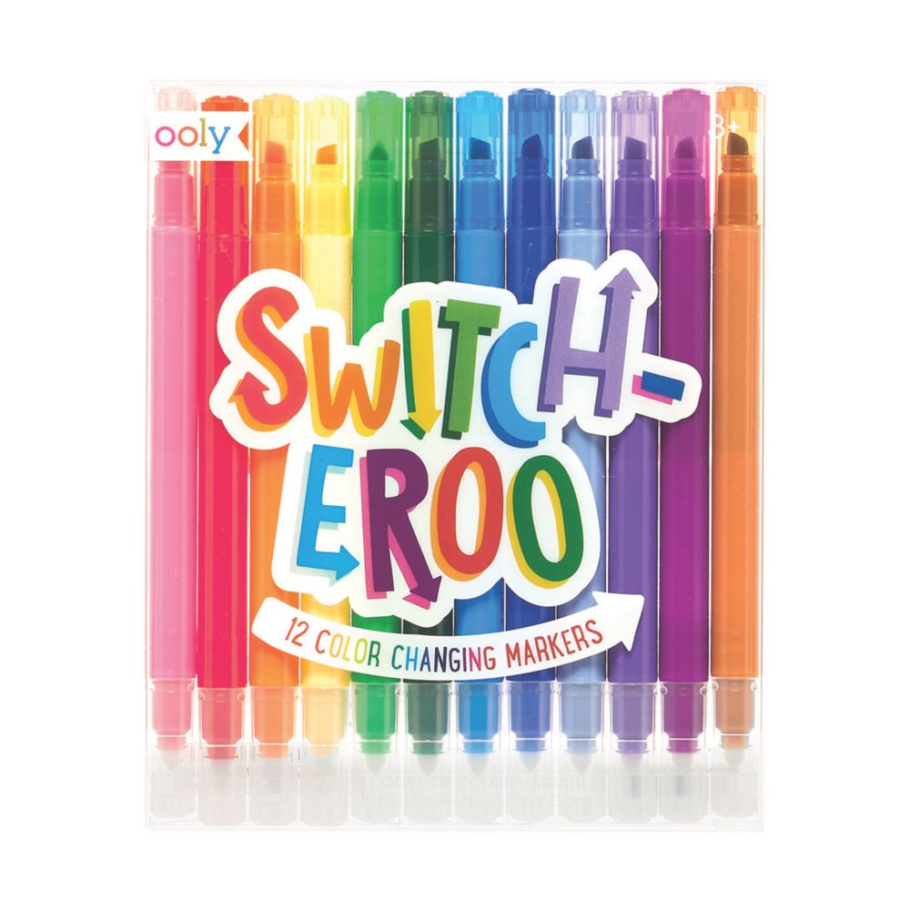 Switch-eroo! Color Changing Markers Set of 12 From MindWare