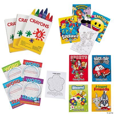 Activity Book Assortment with Crayons - 216 Pc. | Oriental Trading