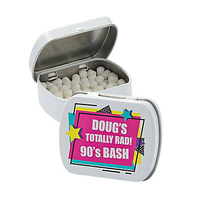 Personalized 90s Mint Tins - 24 Pc.