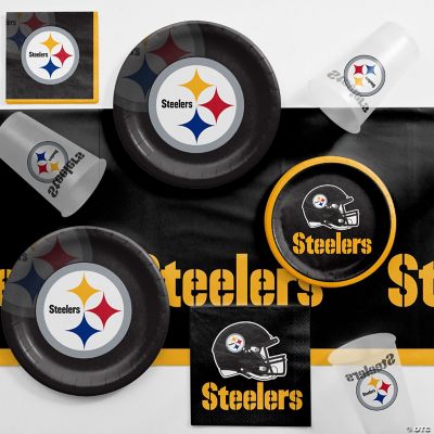 NFL Pittsburgh Steelers Game Day Party Supplies Kit For 8 Guests