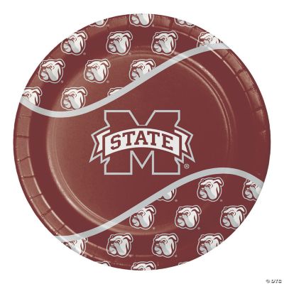 NCAA Mississippi State University Paper Plates 24 Count Oriental Trading
