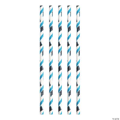 72ct NFL Tennessee Titans Paper Straws Blue