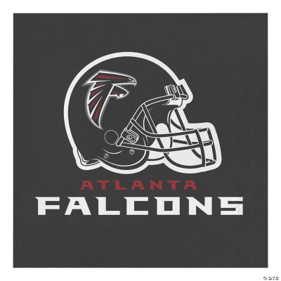 SALE - Atlanta Falcons 9 Round Plates 8ct