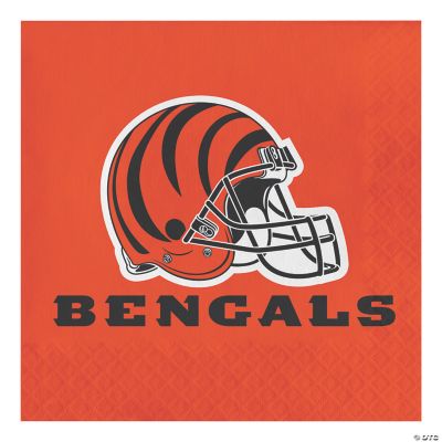 NFL Cincinnati Bengals Napkins 48 Count Oriental Trading