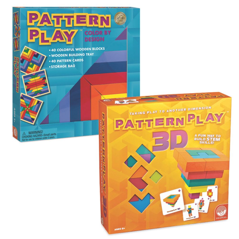 Pattern Play & Pattern Play 3D Set of 2 From MindWare