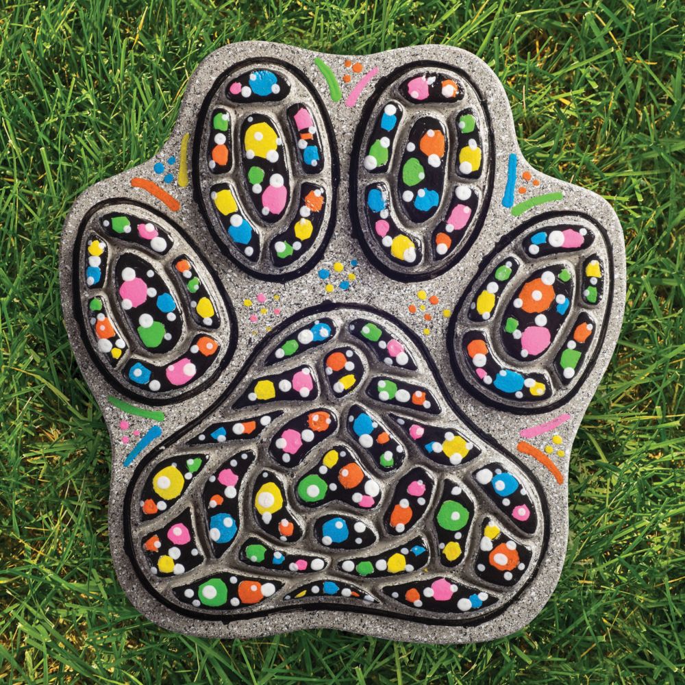 Paint Your Own Stepping Stone: Paw Print From MindWare