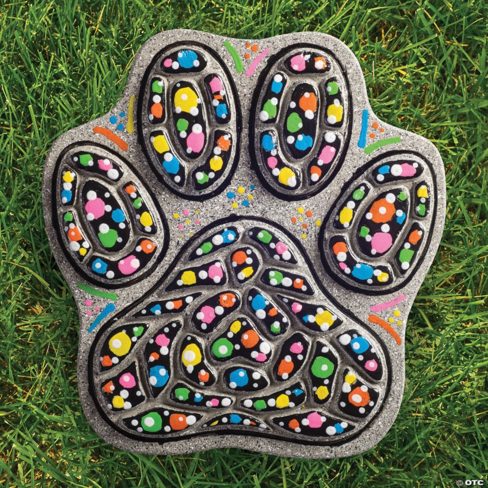 Paint Your Own Stepping Stone: Paw Print From MindWare