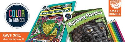 Buy Any 3 Color by Number Books & Save 20%