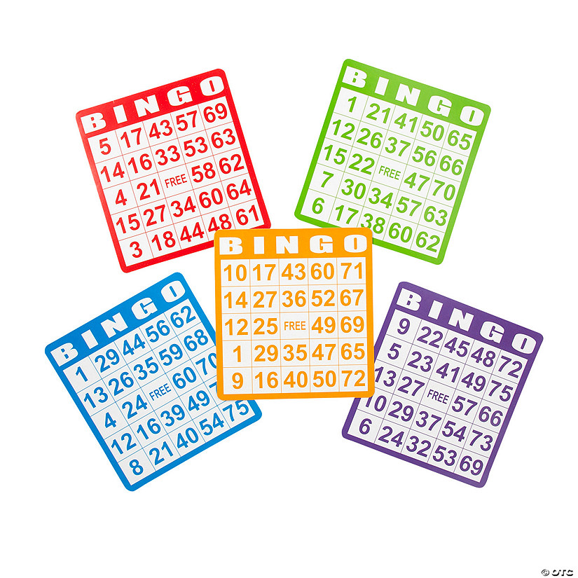 Bulk 100 Pc. Bingo Cards