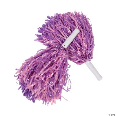Pink & Purple Cheer PomPoms 12 Pc. Oriental Trading