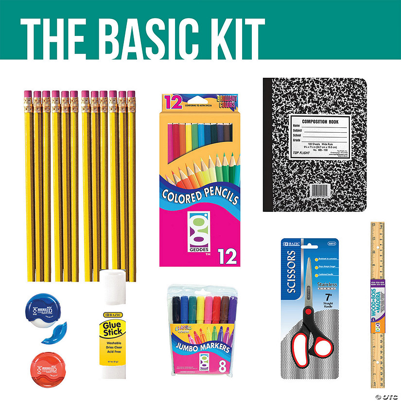 Basic School Supplies Kit - Discontinued