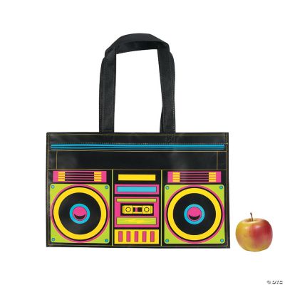 14" x 9" Medium Boombox Nonwoven Tote Bags 12 Pc. Discontinued