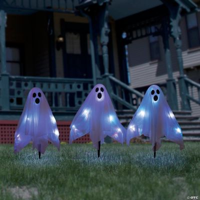 Light-Up Ghost Yard Stakes Halloween Decorations | Oriental Trading