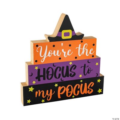 Halloween Wall Decor: Hocus Pocus & Black Cat Magic Sign – Tailor